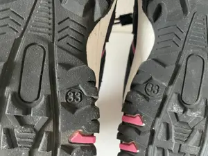 Trekking-Schuhe dunkelblau mit pinken Streifen Gr. 33  Mädchen  Kinder  Bild 6