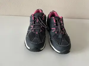 Trekking-Schuhe dunkelblau mit pinken Streifen Gr. 33  Mädchen  Kinder  Bild 7