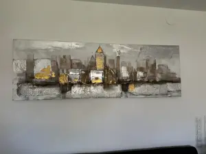 Leinwandbild, Öl, Akryl, mit Struktur, gemalt, Gemälde Bild 2