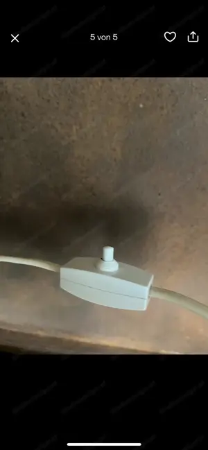 Original 70er Tischlampe Eisglas Mid Century Doria Space Age Bild 2