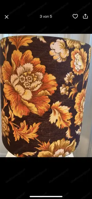 Original 70er Tischlampe Eisglas Mid Century Doria Space Age Bild 5