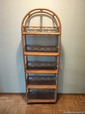 Vintage Bambusregal Handarbeit 