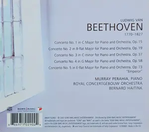 Beethoven - The Complete Piano Concertos (3 CDs) - Murray Perahia - NEU! Bild 2