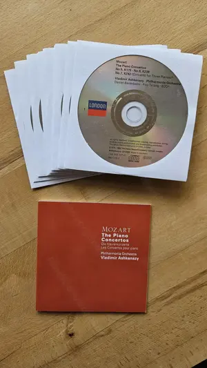 Mozart: Alle Klavierkonzerte - Wladimir Ashkenazy (10 CDs, neu, mit Booklet) Bild 3