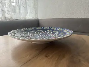 Wunderschöne Wand- oder Tischdekoration aus Ton Keramik - original handgemacht aus der Türkei