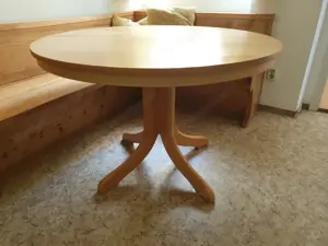 Esstisch rund, ausziehbar