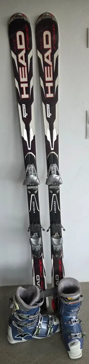 Ski 163 cm mit Ski Schuhen 