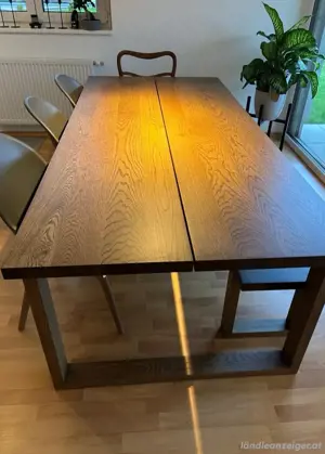 Esstisch mit Bank   Eichenfurnier  Bild 3