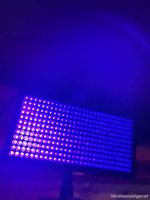 Schwarzlicht-Set   LED Panel + UV-Röhre   dimmbar, Flash-Funktion