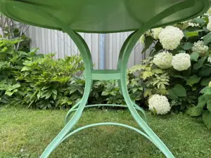 Gartentisch Metall, 1950er, Frankreich Bild 3