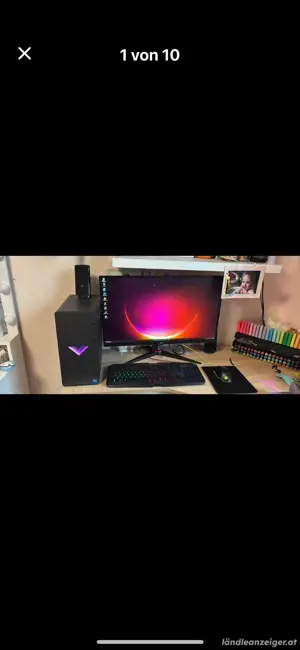 Gamer PC mit Monitor