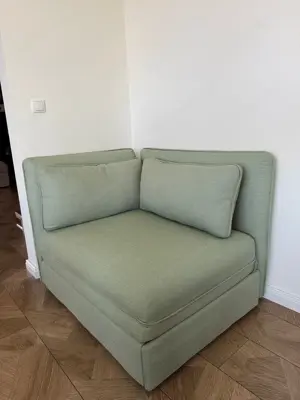 Praktischer IKEA Vallentuna Schlafsessel in türkis   platzsparend & bequem