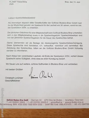 Golfclub Bludenz-Braz Spielrecht zu verkaufen  Bild 2