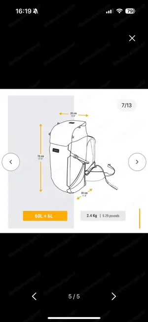 Forclaz Reiserucksack Bild 3