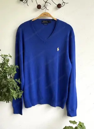 Blauer langarm Herren Pullover von Polo Ralph Lauren 