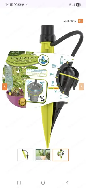 Tropfbewässerung Urlaub Topfpflanzen Garten Beet Gemüse Blumen Bild 5