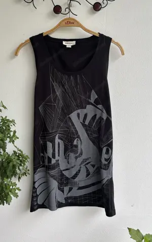 Schwarzes Damen Long Top von Diesel