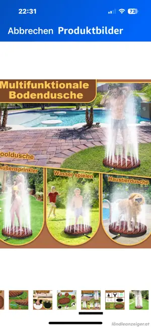 Bodendusche