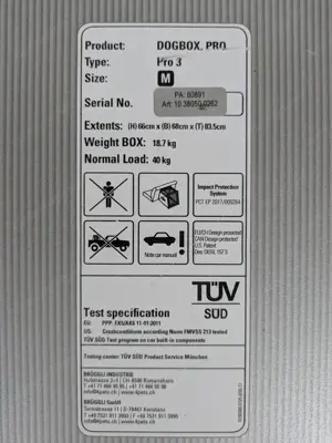 Hundebox Auto 4pets Pro 3 M Bild 4