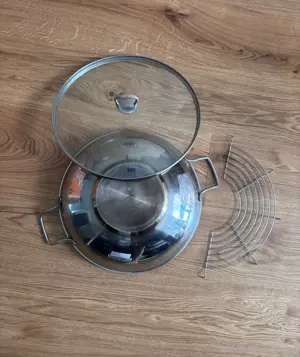 Silit Wok Pfanne Edelstahl 36 cm Durchmesser Bild 3