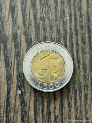 500 Lira Umlaufmünze San Marino 1998-R