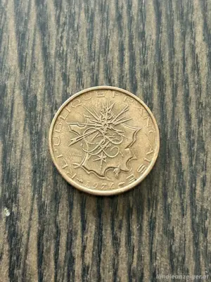 10 Francs Umlaufmünze Frankreich 1974 Bild 2