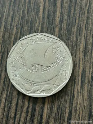 50 Escudos Umlaufmünze Portugal 1991 Bild 2