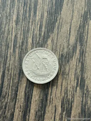 2,5 Escudos Umlaufmünze Portugal 1980 Bild 2