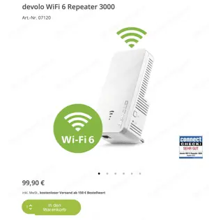 Devolo WiFi 6 Repeater 3000