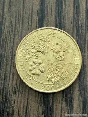 200 Lire Umlaufmünze Italien 1993-R