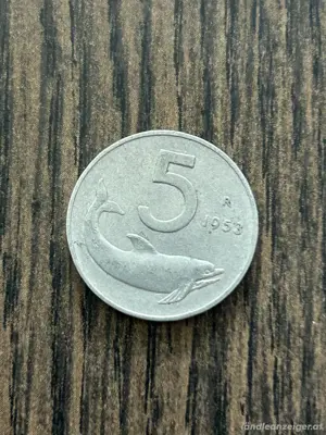 5 Lire Umlaufmünze Italien 1953-R