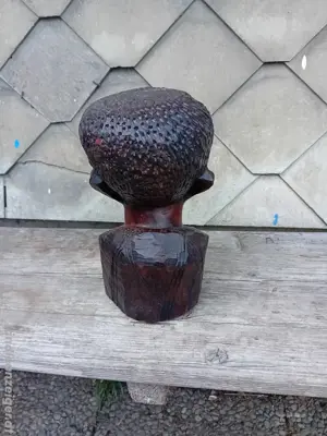 Alte Afrikanische Holzbüste hö22cm  Bild 3
