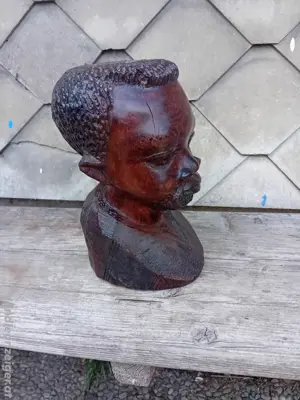 Alte Afrikanische Holzbüste hö22cm  Bild 4