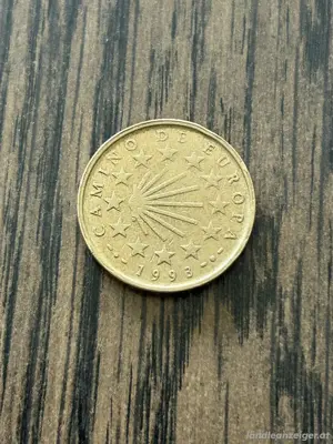 100 Pesetas Umlaufmünze Spanien 1993 Jakobsweg Bild 2