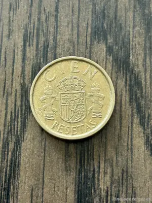 100 Pesetas Umlaufmünze Spanien 1989-M