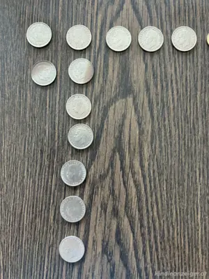 5 Pesetas Spanien Umlaufmünzen, 19 Stück Bild 2