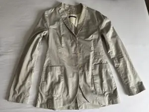 Leichter Blazer aus Baumwolle, hellgrau, Größe 36