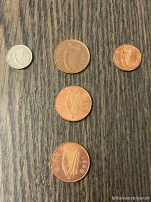 Umlaufmünzen aus Irland, 5 Stück Bild 2