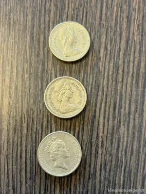 Großbritannien Umlaufmünzen 1 Pound, 3 Stück Bild 2