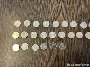 Österreich Umlaufmünzen 10 Groschen, 44 Stück 