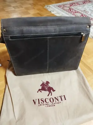 Echtleder Umhängetasche Visconti - Schultasche - Ledertasche Bild 5