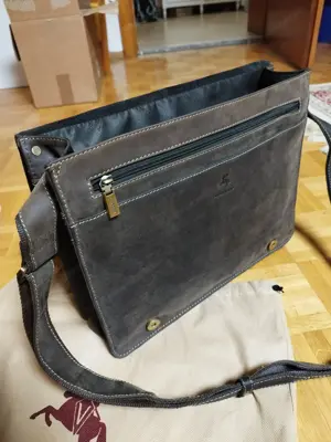 Echtleder Umhängetasche Visconti - Schultasche - Ledertasche Bild 6