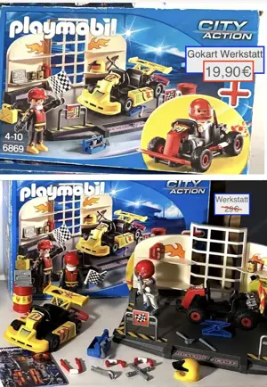 STARK REDUZIERT Playmobil Hafenkran Agent Gokartwerkstatt ... Bild 2