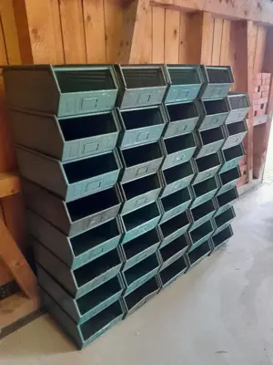 Schäfer Lager Fix 2 Metallboxen Werkstatt Aufbewahrung 