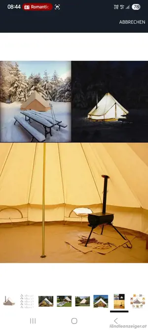 Rundzelt 6m ungenutzt Bild 4