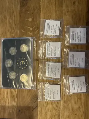 2  Euro Münzen mit Zertifikat Bild 2