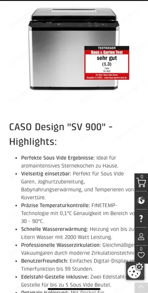 Sous Vide Garer - Sternekochen zuhause  Bild 6