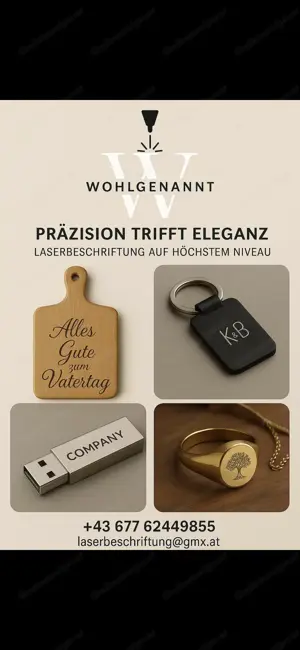 Lasergravuren und individuelle Beschriftungen