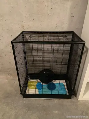 Großer Hamsterkäfig mit Zubehör Bild 2