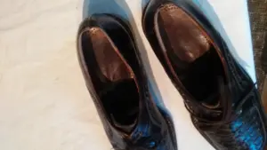 Herrenschuh Leder Braun Geflochten Bild 4